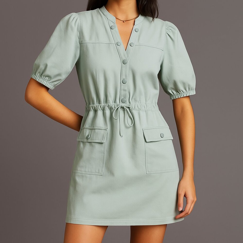 Grey State Ellis Utility Mini Dress Anthropologie size S